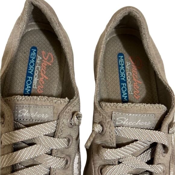 Skechers air cooled memory foam tan slip on Sz 6.5 - Picture 2 of 6